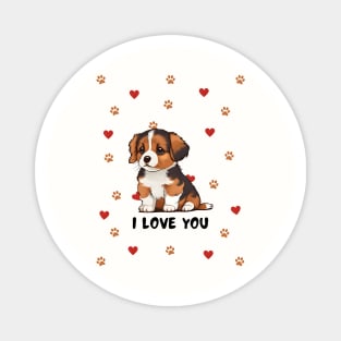 I Love My Dogs Magnet